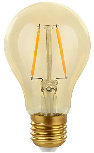 NCC-Licht Retro LED Leuchtmittel A60 Birnen 2W extra warmweiß 2400K, Vintage Glühbirne für Wohnraum Deko und Restaurant, Ersatz für 25W Glühlampe