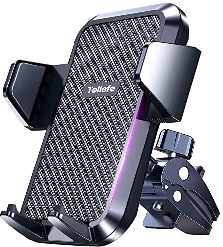 TOLLEFE Car Phone Holder, [Thick Cases Friendly] Car Phone Holder Mount, Hands-Free Phone Mount for Car Fit for iPhone for Samsung and Smartphone