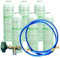 REPORSHOP - Kit Completo Recarga Refrigerante - 6 Botellas de 420 g Gas Refrigerante R600a - Válvula Servicio - Manguera de Carga - Compatible con Frigoríficos, Armarios Fríos, Botelleros, Freezer