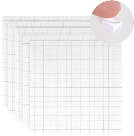 BEIMEIII 3D Klebepads 5 * 5 * 3mm Klebekissen weiß doppelseitig Schaumstoff Klebestreifen Schaumklebepunkte für Papier, Kunststoff, Metall (2000)