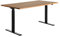 TOPSTAR | Schreibtisch | elektrisch höhenverstellbar | gerade | BxT 1600 x 800 mm | Buche/schwarz