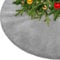 KONVINIT Weihnachtsbaumdecke Grau Plüsch Christmasbaumdecke Glitzer Kunstfell Weihnachtsbaumteppich Rund Weihnachtsbaum Rock Tannenbaum Decke,78cm/90cm/122cm