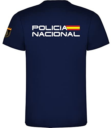 Nueva Camiseta Policía Nacional España (Azul, L)