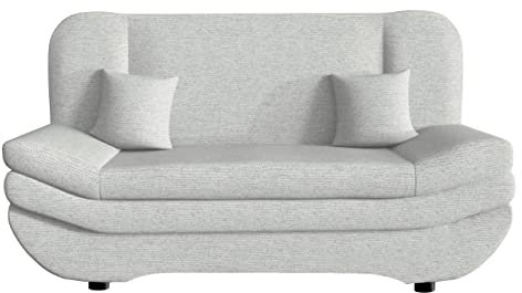 Mirjan24 Sofa Weronika mit Bettkasten und Schlaffunktion, Schlafsofa, Große Farb- und Materialauswahl, Couch vom Hersteller, Wohnlandschaft (Matana 01)