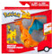 Pokémon PKW3459 - Battle Figure Pack - Glurak & Pikachu, beweglicher Glurak mit Pikachu