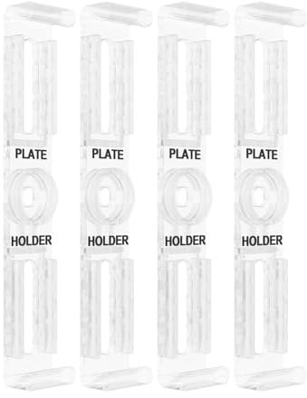 PLATEHOLDER® ORIGINAL - rahmenlose universal Kennzeichenhalter Nummernschildhalter - unsichtbar und wetterfest - Nummernschildhalterung Transparent mit Straßenzulassung Tüv