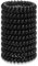 10 Set Spiral Haargummi, Telefonkabel Haargummi, Elastisch Haarband No-Damage Haarband Spirale, Elastisch Zopfgummi, Haarband Telefonkabel für Mädchen und Damen, Schwarz, 4,5 cm.