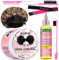 Edge Control Wax für Frauen, starker Halt, Haargel, Haargel für schwarzes Haar – Haaröl mit Rose & Rizinus für das Haarwachstum, kräftigendes Haaröl