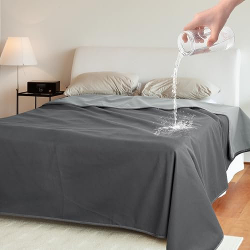 Catalonia Classy wasserdichte Decke, Wasserdicht Liebesdecke Flauschig Kuscheldecke Schutzdecke Tagesdecke, Wasserdicht Hundedecke Waschbar Sofaschutz Couch Überwurf,244 x 259cm
