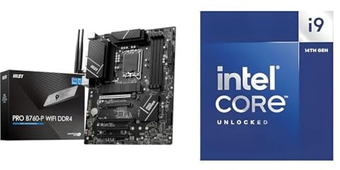 MSI PRO B760-P WIFI DDR4 Motherboard + Intel® Core™ i9-14900K Desktop Processor 24 cores