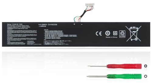 KXRSII C41N2208 Akku für ASUS ROG Ally RC71L NR2301L (2023) RC71L-NH001W RC71L-NH002W RC71L-NH019W RC71L-NH005W RC71L-NNH0008W RC71L-NH012W Gaming Handheld 4ICP5/42/79 15.48V 74Wh 4780mAh