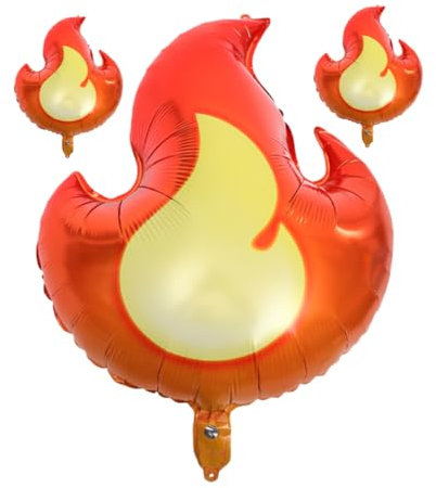 FUNNETOYU 3 Stück Flammenballon luftballons party kinderparty party supplies der ballon fliegen nachfüllbare Wasserballons Ballons Dekorationen Party-Dekorationsballons Aluminiumform