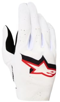 Alpinestars Supertech MX Motocross Handschuhe, weiß/schwarz/rot, L