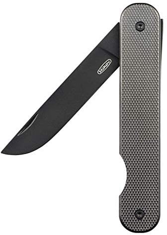 Mikov Pocket Taschenmesser, PREMIUM Messer Designer Griff mit GRIP, scharfes Messer GRÖSSE L, Outdoormesser mit 1x ROSTFREI Klinge für Hosentasche/ Outdoor/ Angeln/ Camping, sehr leichtes Klappmesser