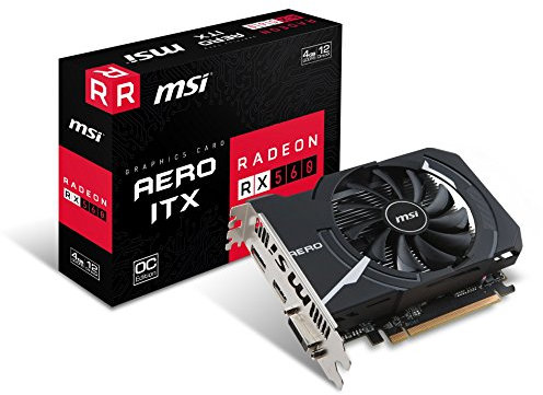 MSI Radeon RX 560 Aero ITX 4G OC Cartes Graphiques (Radeon RX 560, 4 Go, GDDR5, 128 bit, 7000 MHz, PCI Express x16 3.0)
