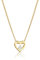 Elli DIAMONDS Halskette Damen Herz Liebe mit Diamant (0.03 ct.) in 585 Gelbgold