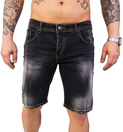 Rock Creek Herren Shorts Jeansshorts Denim Stretch Sommer Shorts Regular Slim [RC-2124 - Anthrazit W29]