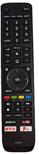 VINABTY EN3G39 Fernbedienung kompatibel für HISENSE TV 4K ULED N6800 Serie A6250 A6200 AE6100 N5700 N5300 N5500 N5750 N6600 N5900 NEC5600 H75U9A H4 3A620 0UK H50A6200UK H55A6200UK