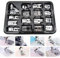 CKPSMS KP-19048 Kit de 16 pieds presseurs pour machines Singer, Brother, Janome, Elna, Kenmore