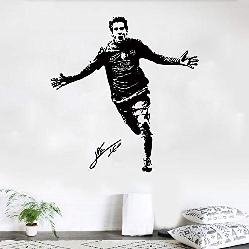 Dizie Messi Wandtattoo, selbstklebend, PVC, geschnitzt, Fußball, Sport, Star, Wohnzimmer, Schlafzimmer, Hintergrund Wand