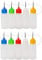 Snner 10Pcs 15ML Plastic Squeezable Liquid Dropper Bottle Precision Tip Applicator Bottles Needle Tip Glue Bottle Needle Drip Tip Bottles for DIY Craft