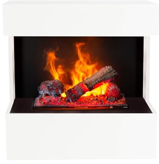 Xaralyn Elektrischer Wandkamin Nova EW - Weiß - mit Opti-Myst Cassette 400 - Wasserdampfkamin - Fernbedienung