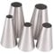 DUORUI 5pcs Douilles à Pâtisserie Rondes en Acier Inoxydable pour Décoration Gâteaux Muffin Cuisson