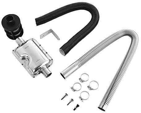 Edelstahl Auspuff Abgasschlauch Schalldämpfer, Auspuffrohr Und Schalldämpfer Heater Kit Set, Schalldämpfer + 25mm Luftfilter + 50cm Einlassrohr + 60cm Auspuffrohr, Für Auto-Luft-Heizung Zubehör