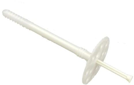 EINSIDE Tassello con chiodo in plastica certificato per cappotto ETAG 014, scatola 250 pezzi, 140 mm