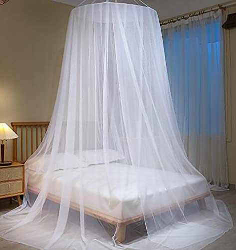 AIYIFU Zanzariera Letto Zanzariera Universale a Cupola Protezione Repellente Insetti Kids Princess Play Zanzariera in Filato di Cotone,2.2m