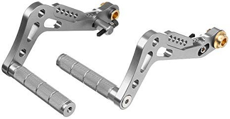 YONGYAO CNC Go Kart Pedales de Carreras Juego de aceleradores de Freno de Aluminio Universal-Plata