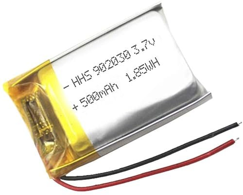 YUNIQUE GREEN-CLEAN-POWER - 902030 3.7V 500mAh LiPo Rechargeable Battery | For Portable Devices & RC Toys | With PCM Protection, Compatible with Samsung Tab A, Tello Drone, Yellow