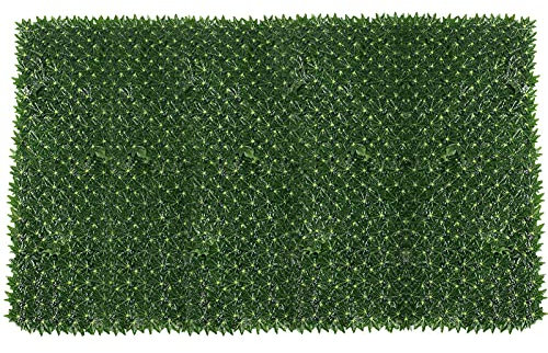 Gusengo Feuille Artificielle - Haie Artificielle/Brise Vue pour Balcon, Brise Vue Feuillage Extensible Panneaux Haies Artificielles Treillis D'écran Jardin, Balcon, Terrasse, 0,5x1m/0,5x3m