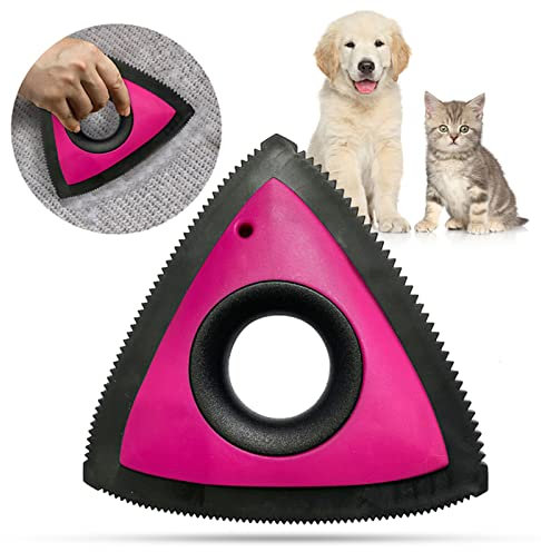 Tierhaarentferner Mini Dreieck Rand Haustier Haarentferner Hund Haarentfernung Gerät Sofa Auto Portbale Haustier Haar Silikon Pinsel Pelz Reiniger Haustierbedarf Tierhaarentferner Kleidung