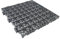 Confezione risparmio 24 piastrelle PVC rinforzato (grigio scuro) - piastrelle per pavimenti per la posa in garage, officine, rimorchi ad alta resistenza. Supporta il transito dei veicoli
