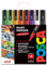 Posca - PC-3M - Paint Marker Art Pens - 0.9-1.3mm - Halloween Tones Set of 8 in Gift Box