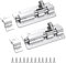 OTAIVE 2pcs Door Lock Bolts 3(75mm), 304 Stainless Steel Door Latch Slide Bolts Lock with Screws for Bathroom Bedroom Shed Garden Toilet,3 Inch (silver)