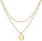 TINGN Kette mit Buchstaben Gold - Personalisierte Kette Goldene Damen mit Namen Goldene Halskette Mädchen Goldkette Damen Halskette Gold Buchstaben F Geburtstagsgeschenk für Mädchen