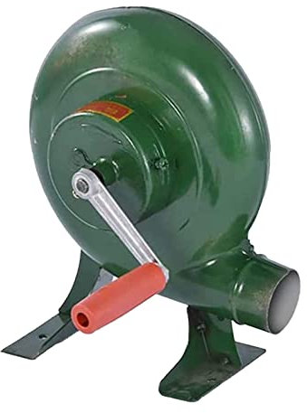 Manuelles BBQ Gebläse – Zentrifugaler Blacksmith Forge Luftgebläse Mit Variabler Geschwindigkeit, Handkurbel Blacksmith Forge Gebläse, Für Grill, Kaminventilator, Mit Handkurbel Werkzeug ( Size : 80w