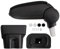 vidaXL Reposabrazos para Coche ABS Negro 17x32x(35,5-52) cm