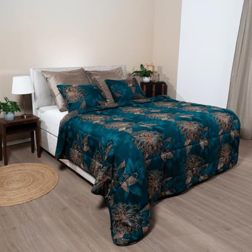 Zelesta Wonderbed Baumwolle – 4-Jahreszeiten Bettdecke & Bezug in einem | Waschbar & Trocknergeeignet | Antiallergisch, Atmungsaktiv & Temperaturregulierend | Mikrofaser & Syndonfill® (140x200 cm)