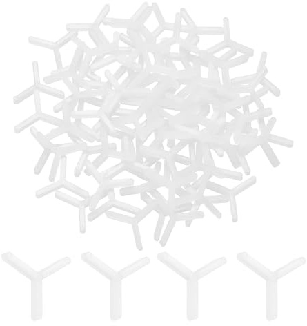sourcing map 500 distanziatori in plastica per piastrelle da parete a Y, 2 mm, distanziatori esagonali per piastrelle in ceramica, bianco trasparente