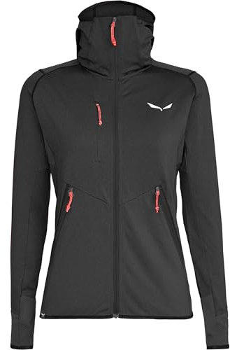 Salewa Damen Agner Hybrid Hoodie Jacke, black out melange, M