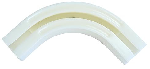 Zerodeko 90grad Eckverbinder Für Vorhangschienen Aus Abs-material Langlebig Und Praktisch Deckenschienenverbindung Installieren Gardinenschiene Verbinder