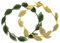 Alipis 2 Stück Lorbeerkranz Krone Römisches Blatt Stirnband Gold Griechische Kopfbedeckung Göttin Für Männer Halloween Kopfschmuck Party Dekoration Gold Grün