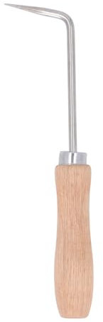 Tomotato Saldatore a Uncinetto, Pistola per Saldatura ad Aria Calda da 6 mm con Manico in Legno, Kit Saldatore per Pellicola in PVC TPO, per Saldatura di Membrane e Piastre