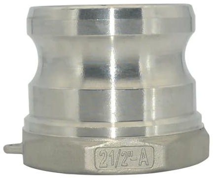 Raccordo con scanalatura Camlock Tipo A Adattatore di accoppiamento con connettore rapido in acciaio inossidabile 304 1/2 3/4 1 1-1/4 1-1/2 2 2-1/2 3 4(Size:1)