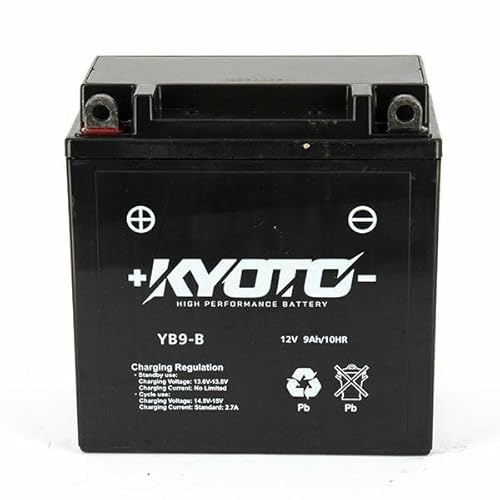 BATTERIA YB9 YB9-B KYOTO PRECARICATA PRONTA ALL'USO COMPATIBILE CON PIAGGIO APE 50 1998/2008