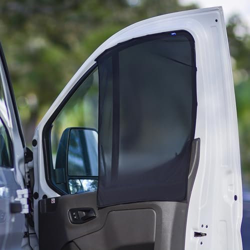 Parasol de Malla magnética para Ventana Lateral Delantera, para Furgoneta, Caravana, Caravana, camioneta de Carga Promaster, Ford Transit Ford 150/250/350