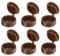 Sourcing Map 200pcs 3mm Plastic Hinged Screw Cover Caps, Fold Snap Covers for Covering Head (Dark Brown)